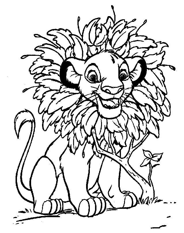 disney coloring pages lion king simba Coloring4free