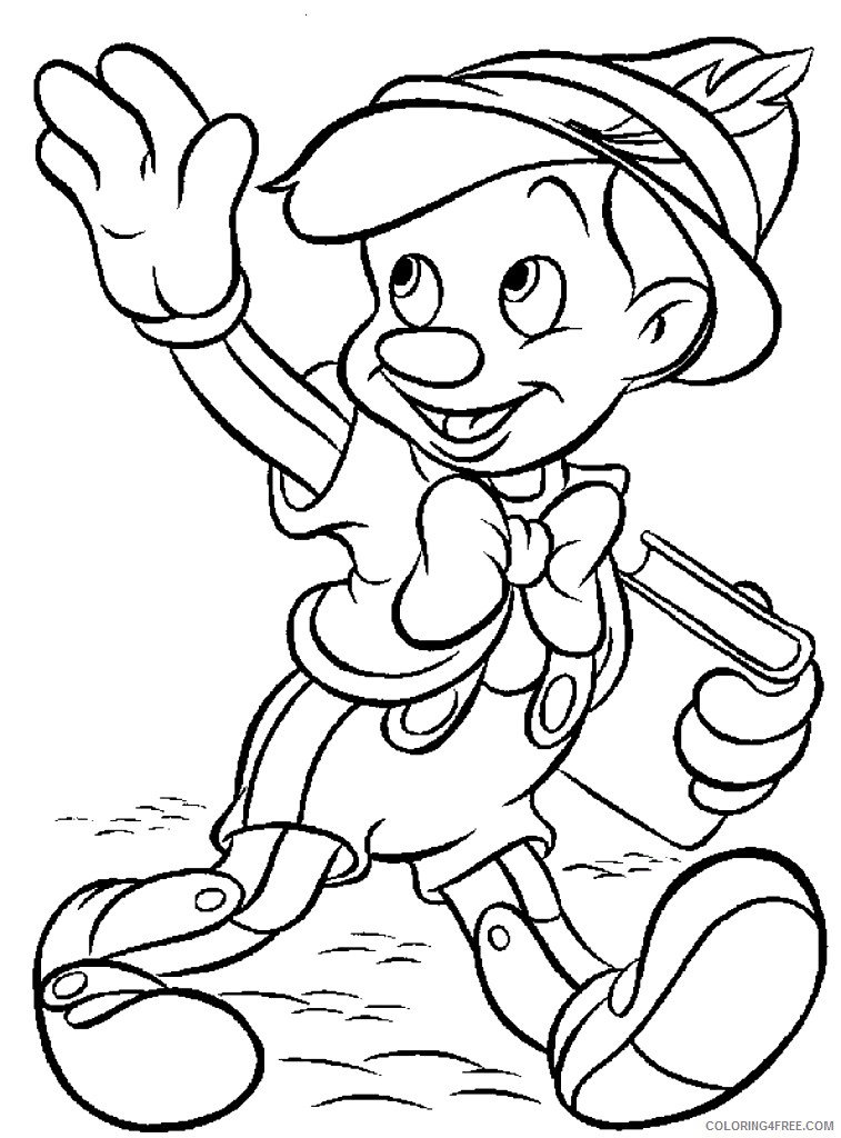 disney coloring pages pinocchio Coloring4free