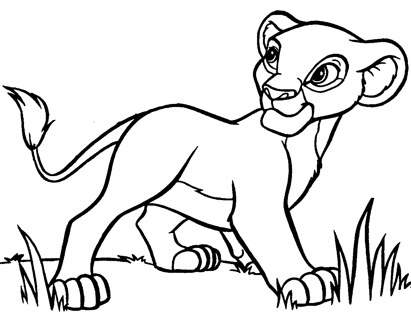 disney coloring pages simba Coloring4free