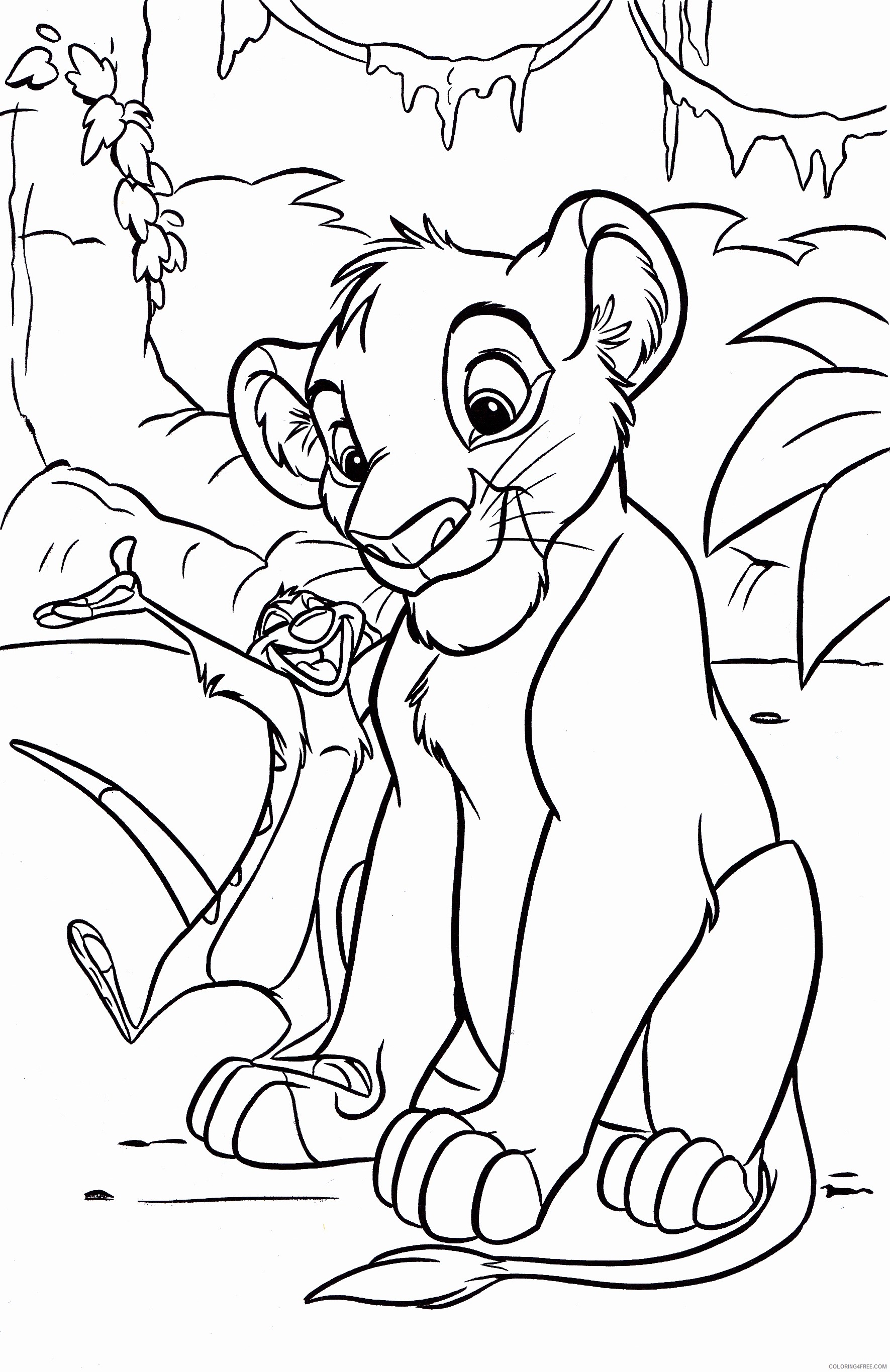 disney coloring pages the lion king simba Coloring4free