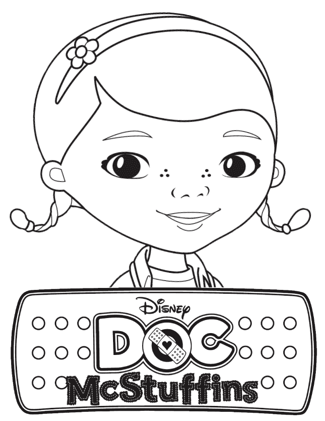 disney doc mcstuffins coloring pages logo Coloring4free