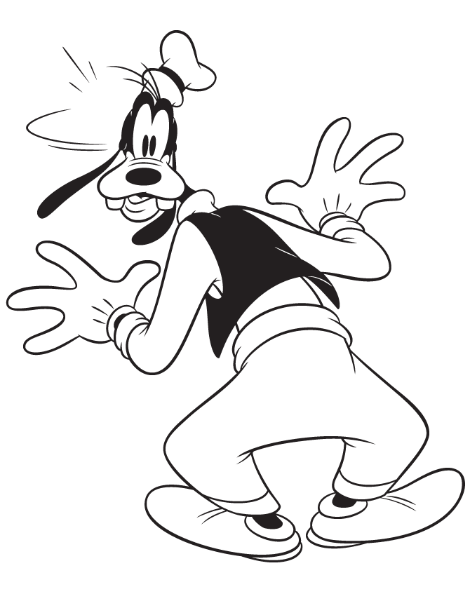 disney goofy coloring pages Coloring4free