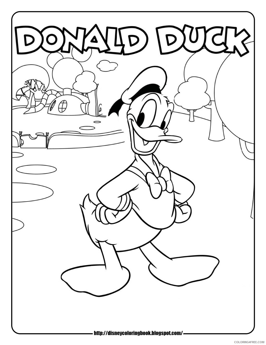 disney junior coloring pages donald duck Coloring4free