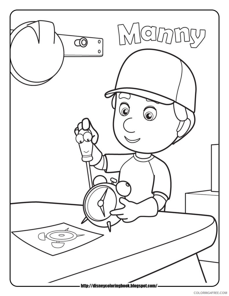 disney junior coloring pages handy manny Coloring4free