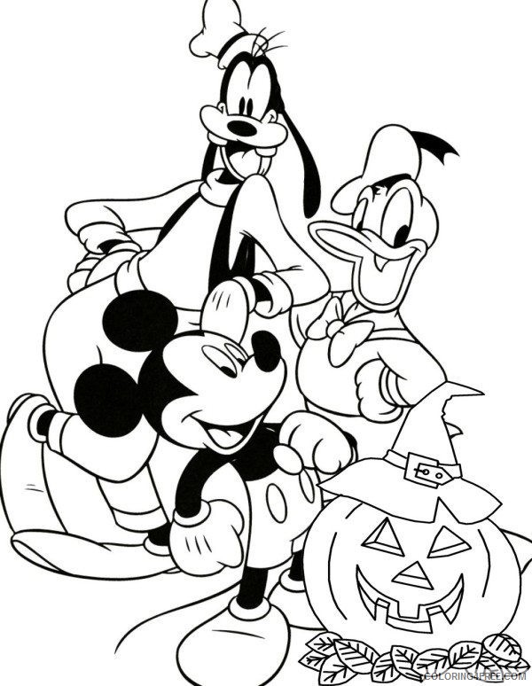 disney junior coloring pages mickey mouse clubhouse halloween Coloring4free