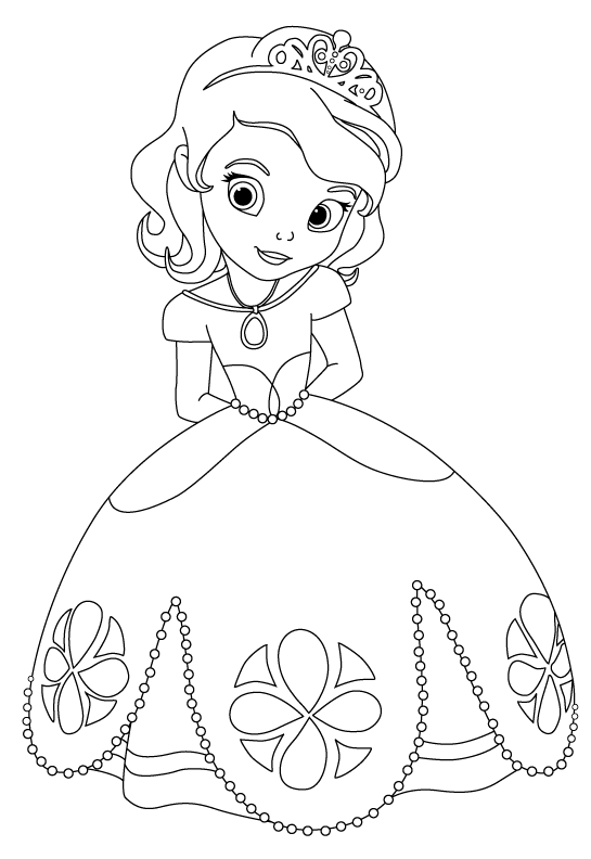disney junior coloring pages sofia Coloring4free