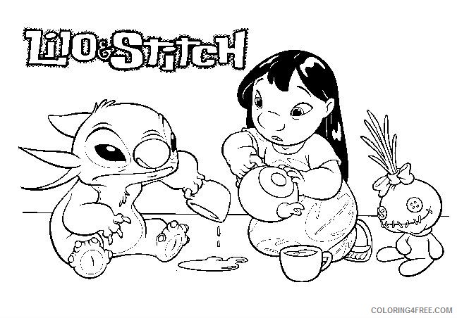 disney lilo and stitch coloring pages Coloring4free