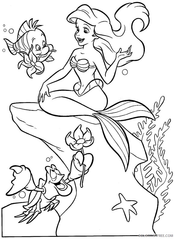 disney little mermaid coloring pages Coloring4free