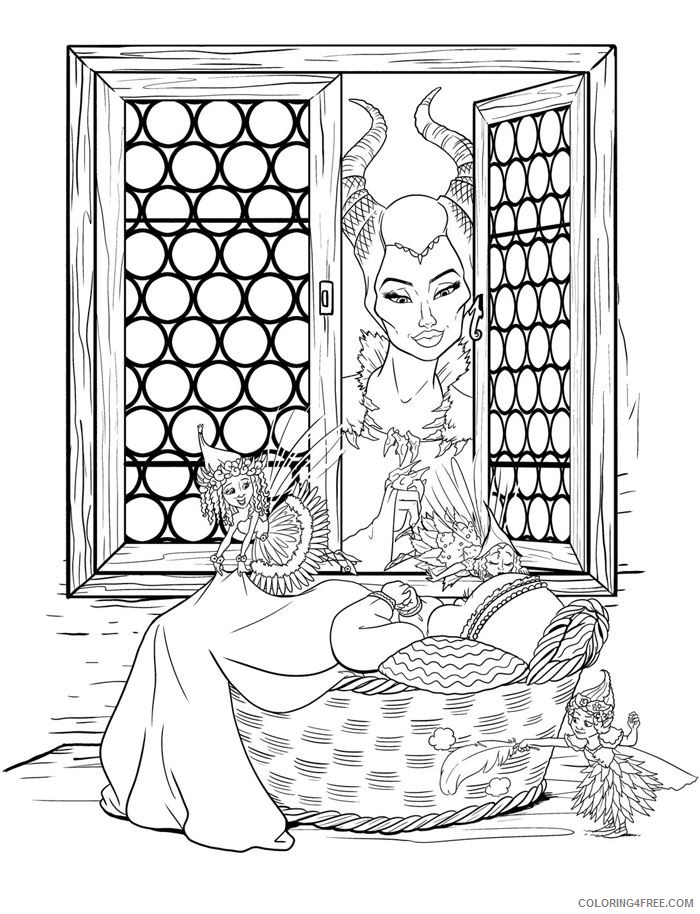 disney maleficent coloring pages Coloring4free