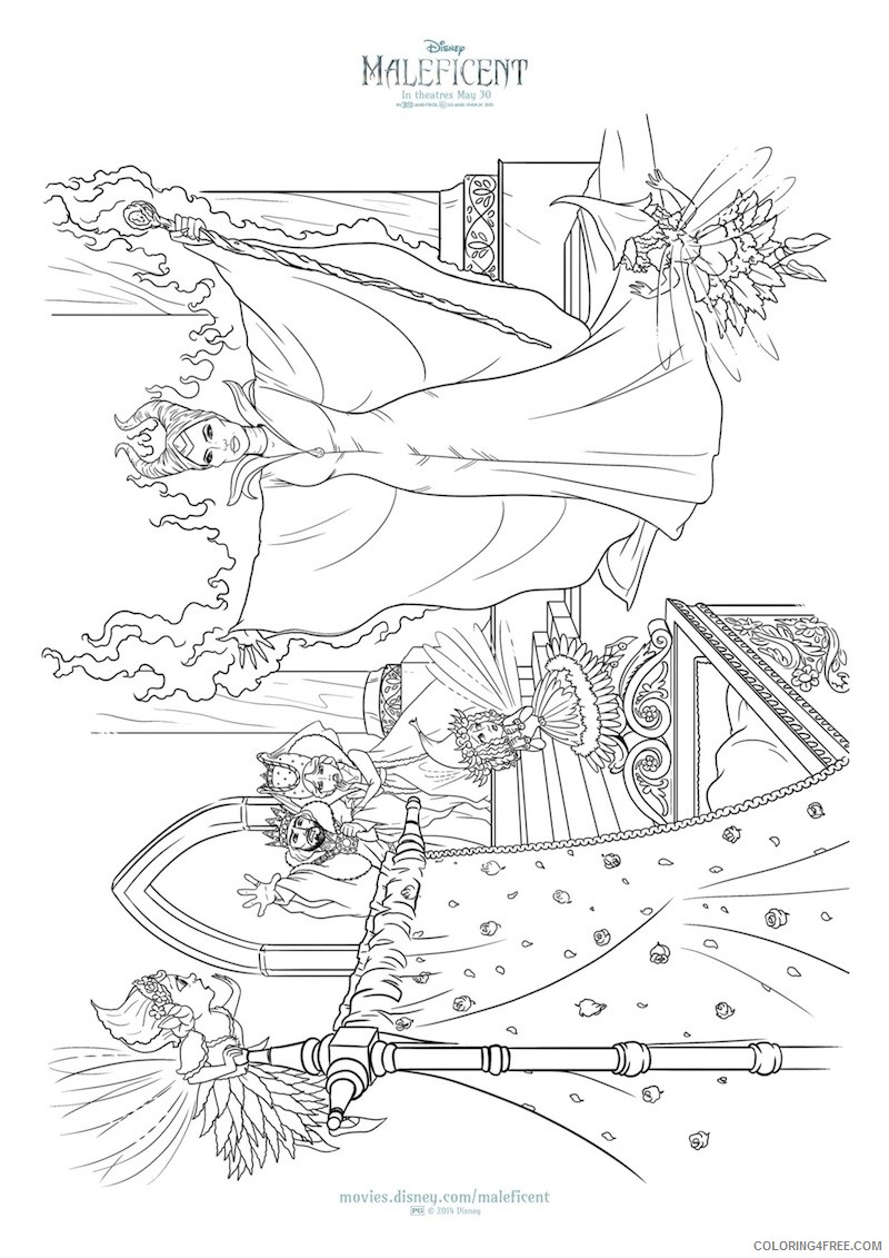 disney maleficent coloring pages to print Coloring4free