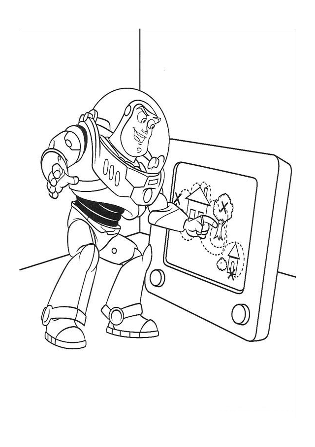 disney pixar buzz lightyear coloring pages Coloring4free