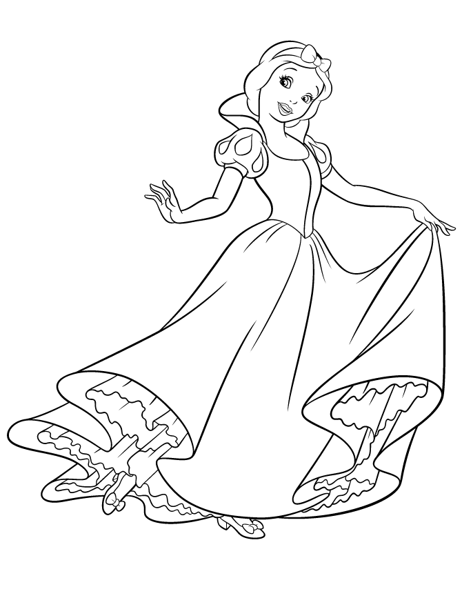 disney princess snow white coloring pages Coloring4free