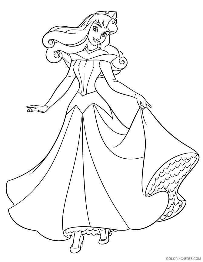 disney princesses coloring pages sleeping beauty Coloring4free