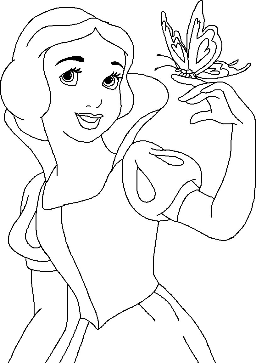disney princesses coloring pages snow white Coloring4free