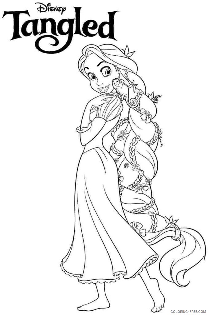 disney princesses coloring pages tangled Coloring4free