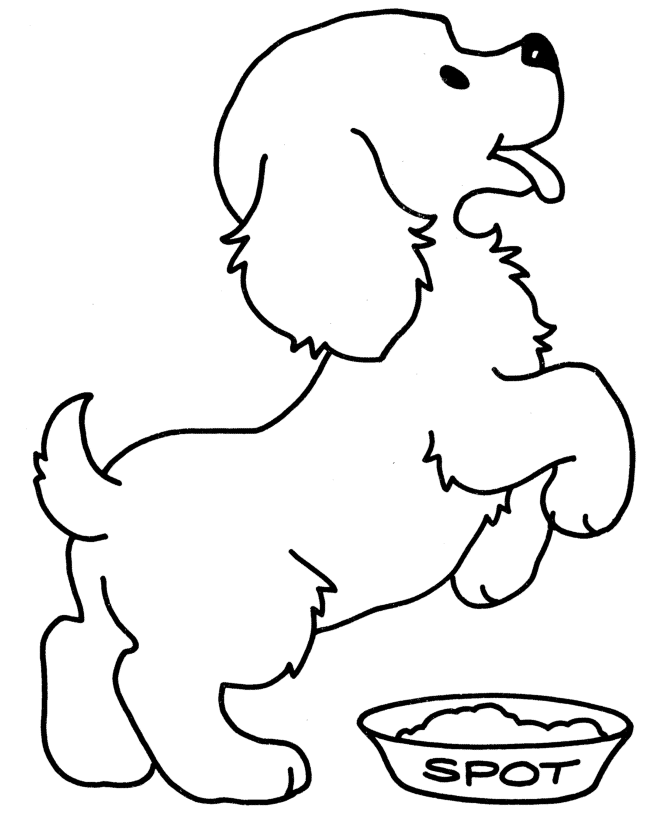 dog coloring pages for kids Coloring4free