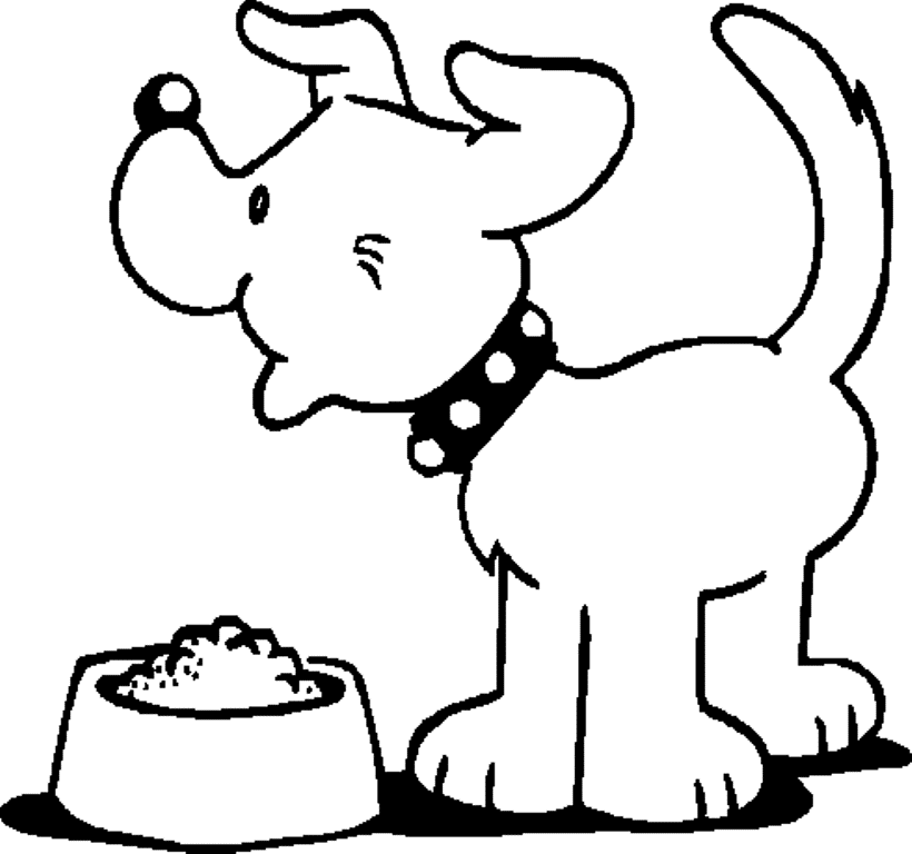 dog coloring pages for preschool Coloring4free