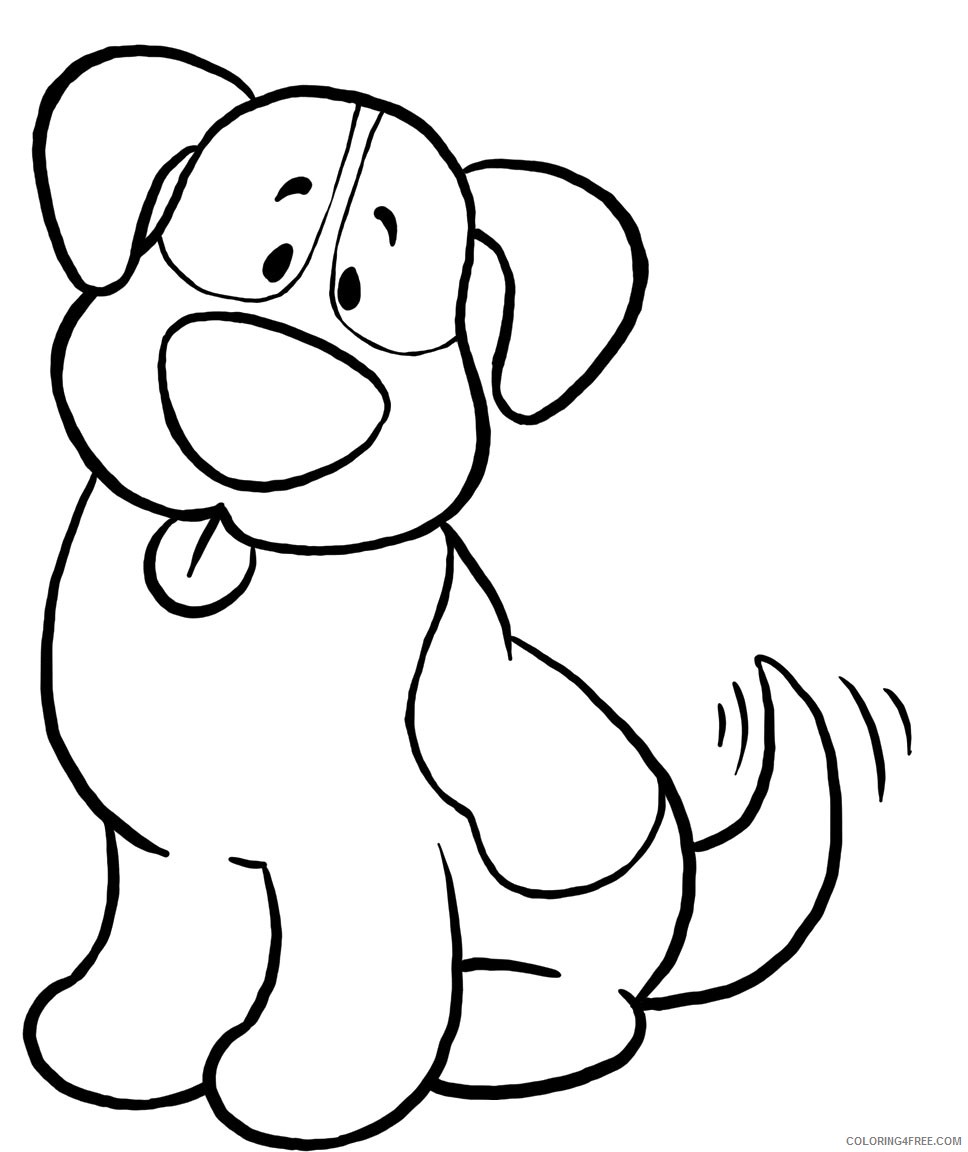 dog coloring pages for preschooler Coloring4free