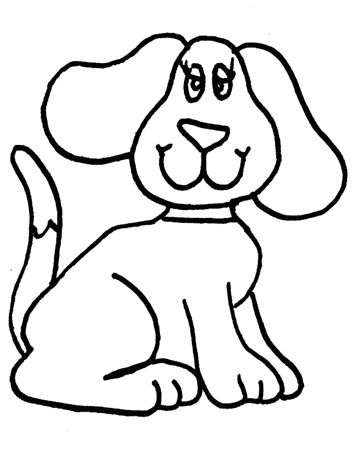 dog coloring pages for toddler Coloring4free