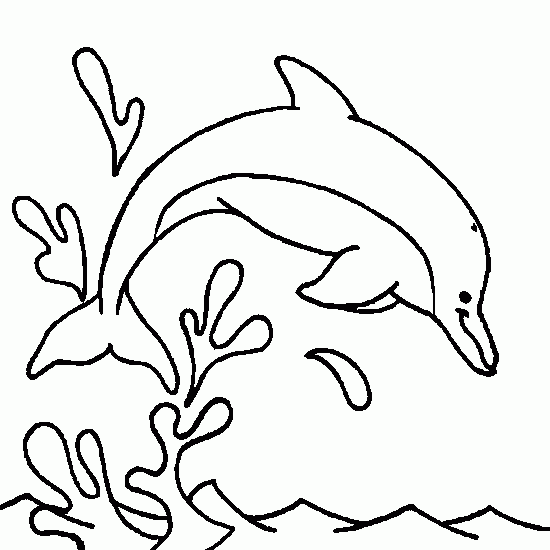 dolphin coloring pages jumping out of water Coloring4free