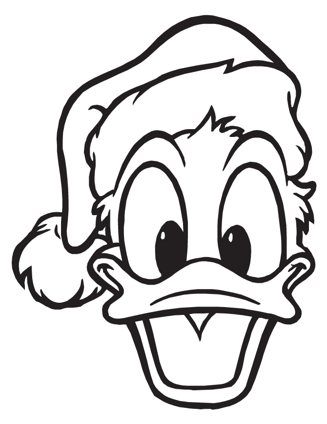 donald duck coloring pages christmas Coloring4free