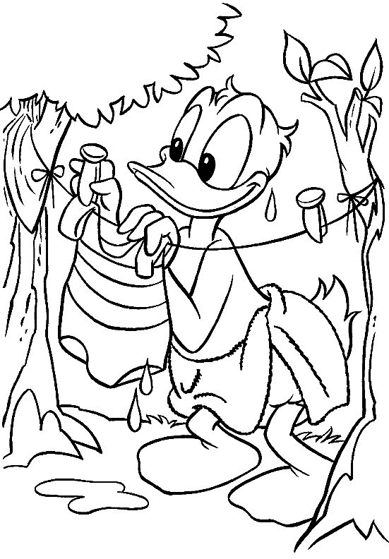 donald duck coloring pages disney Coloring4free