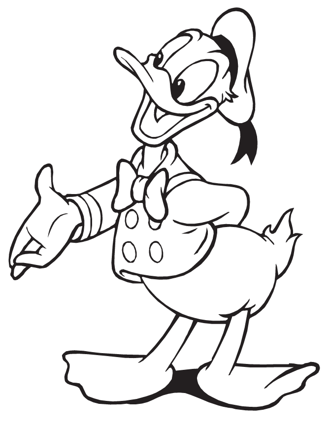 donald duck coloring pages for kids Coloring4free