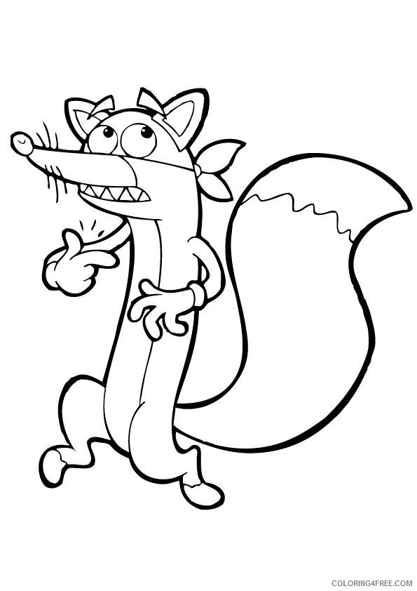 dora coloring pages swiper Coloring4free