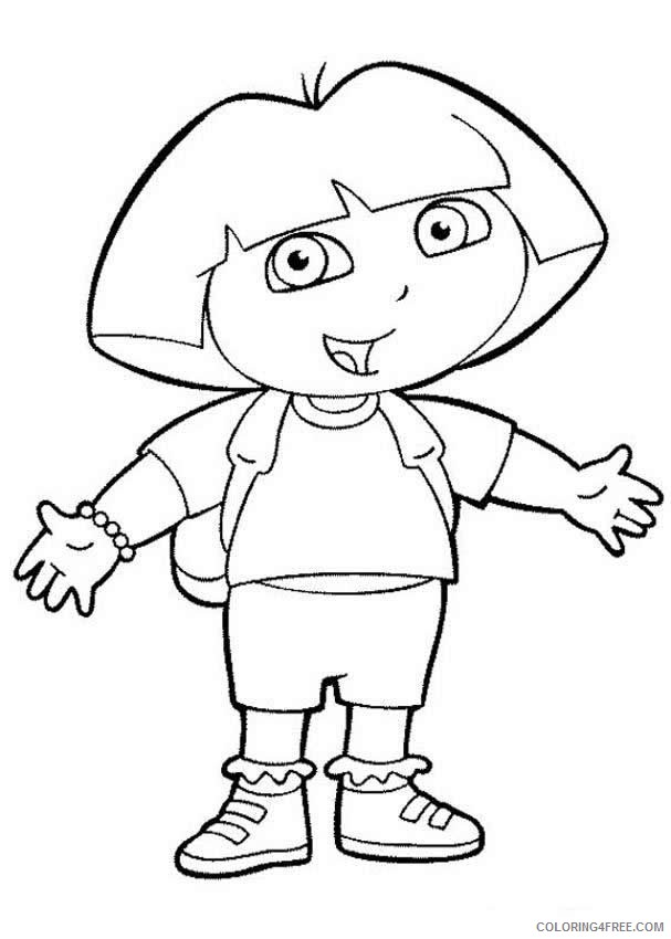 dora the explorer coloring pages Coloring4free