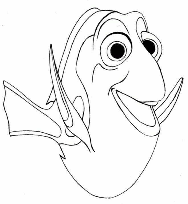dory finding nemo coloring pages Coloring4free