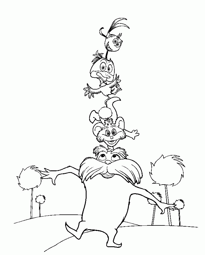dr seuss the lorax coloring pages Coloring4free