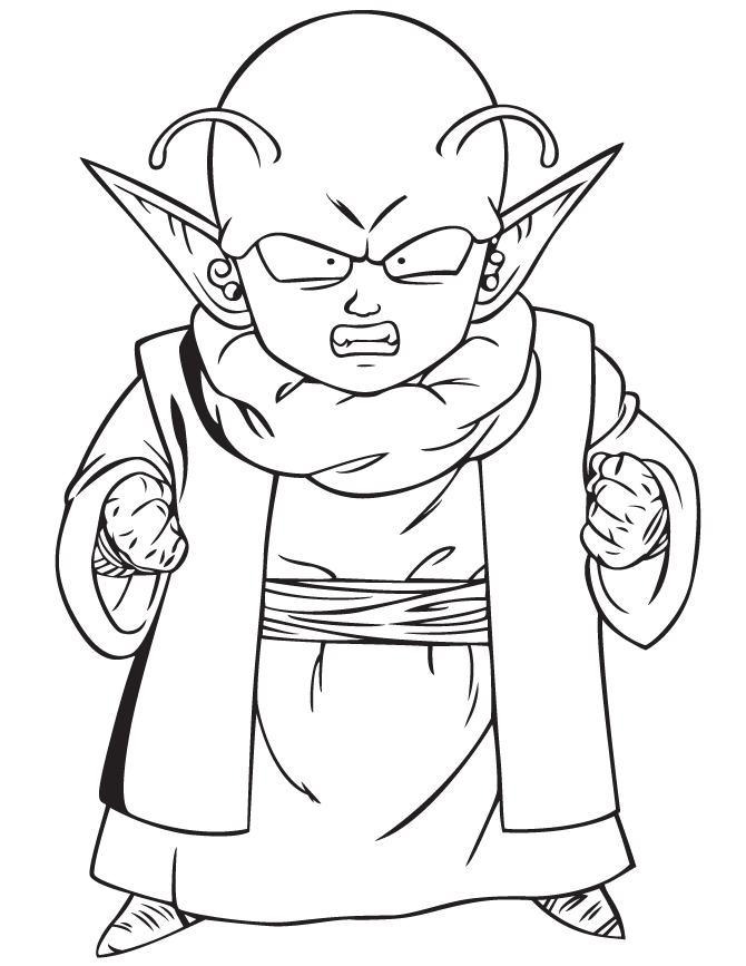 dragon ball z coloring pages dende Coloring4free