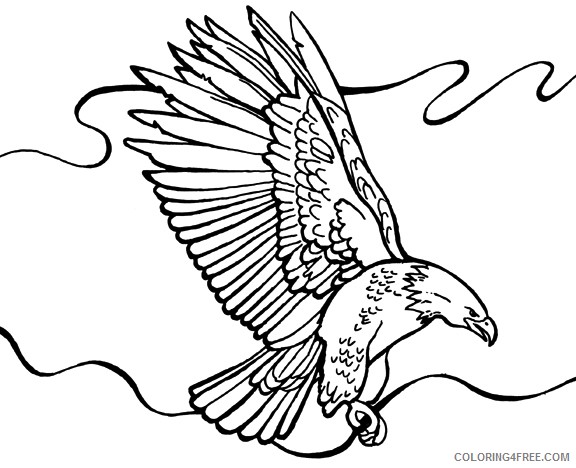 eagle flying coloring pages Coloring4free