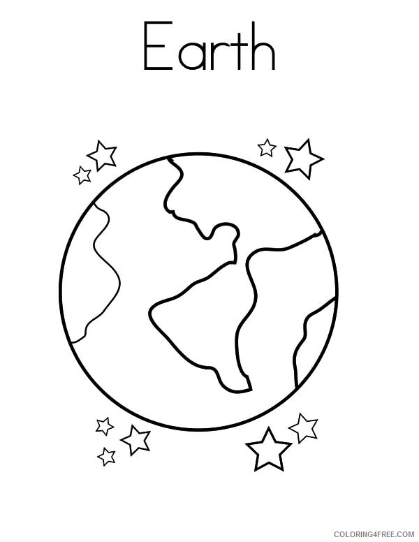 earth coloring pages e for earth Coloring4free