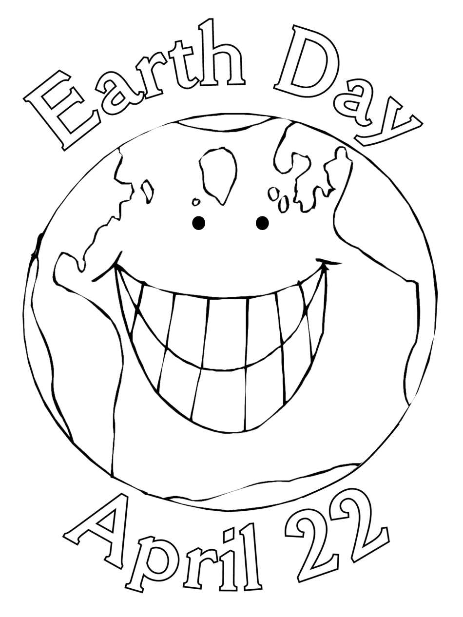 earth coloring pages smiling Coloring4free