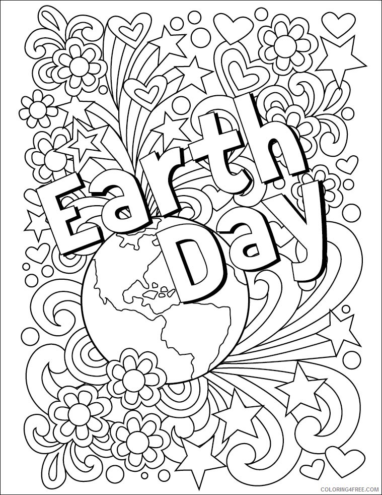 earth day coloring pages for adults Coloring4free