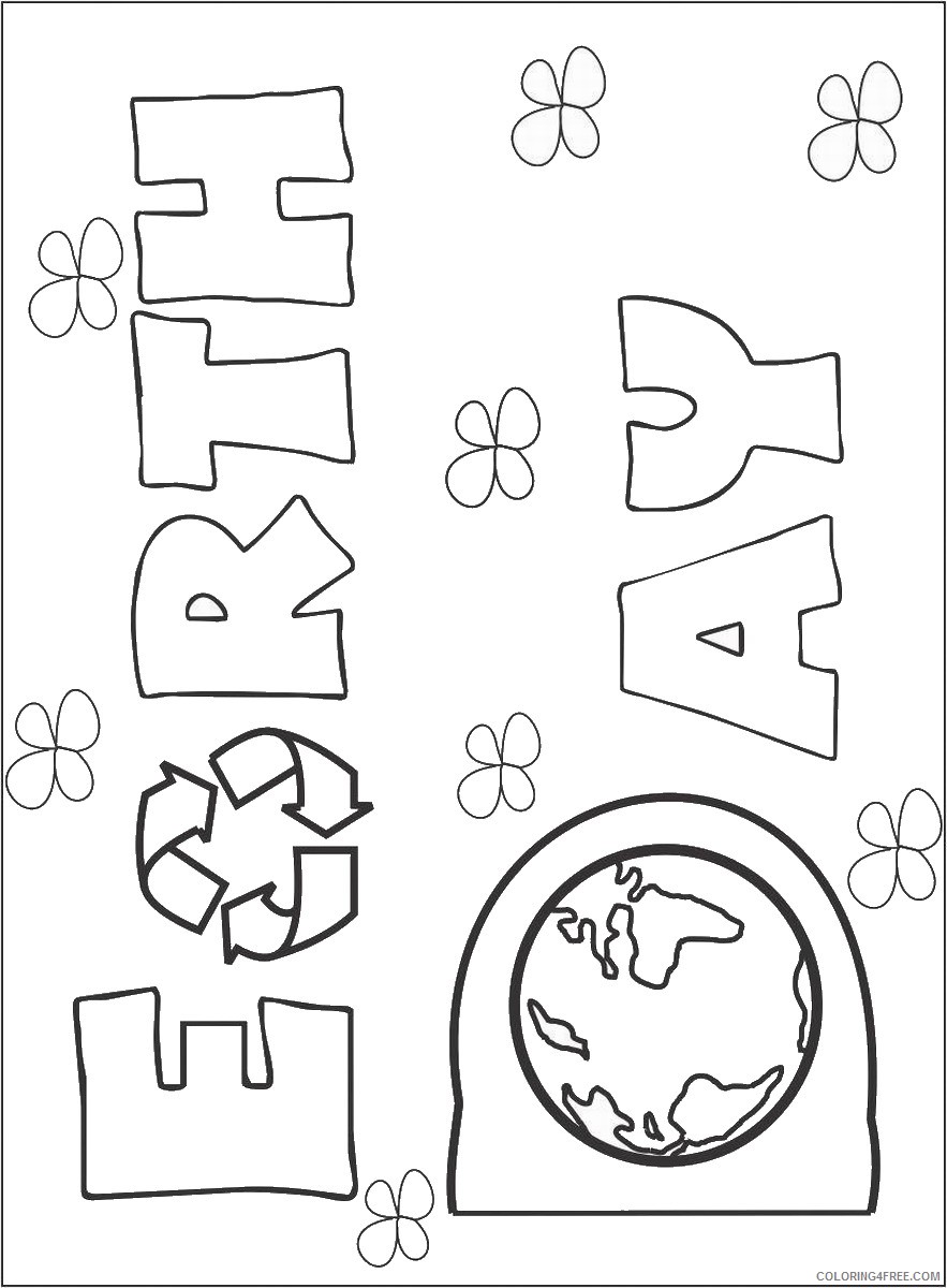 earth day coloring pages for kids printable Coloring4free