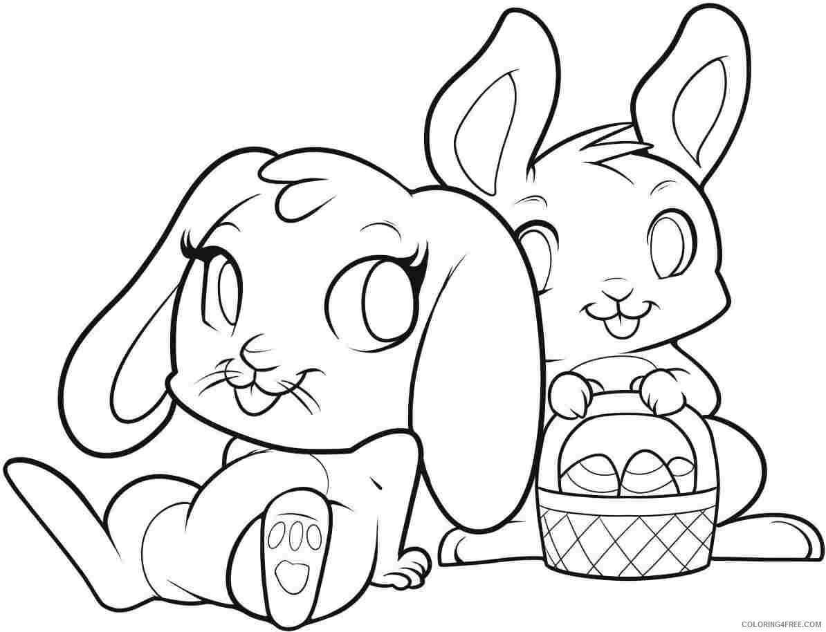 easter coloring pages bunny easter Coloring4free