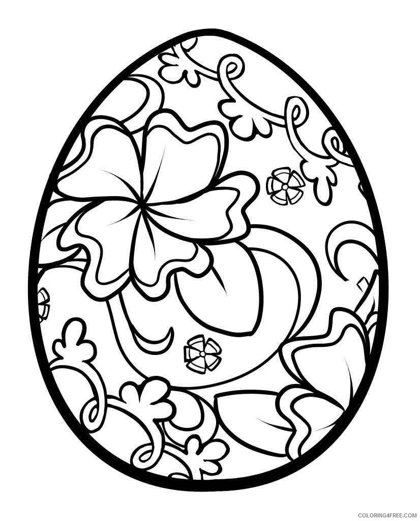 easter coloring pages egg art Coloring4free