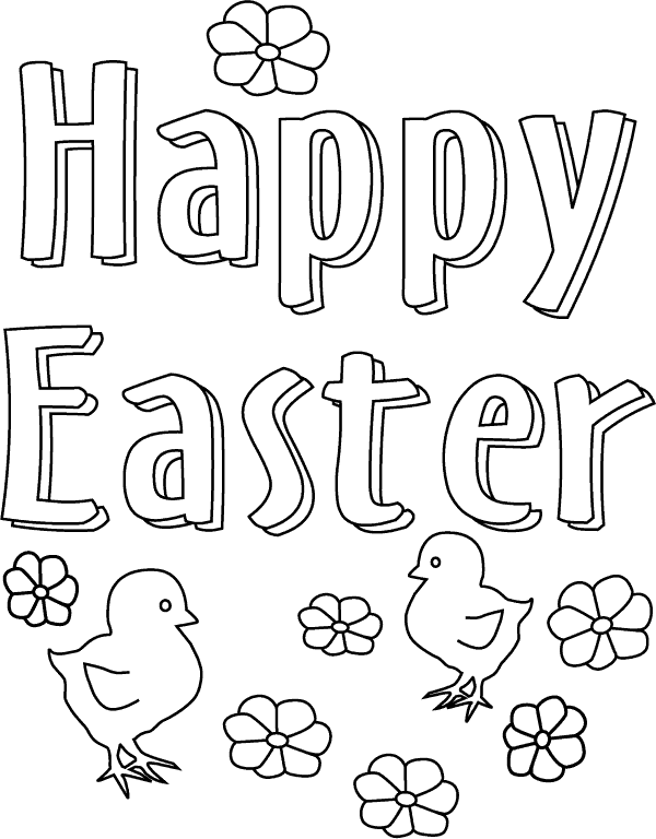 easter coloring pages happy easter Coloring4free
