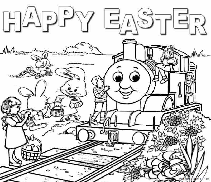 easter coloring pages thomas and friends Coloring4free