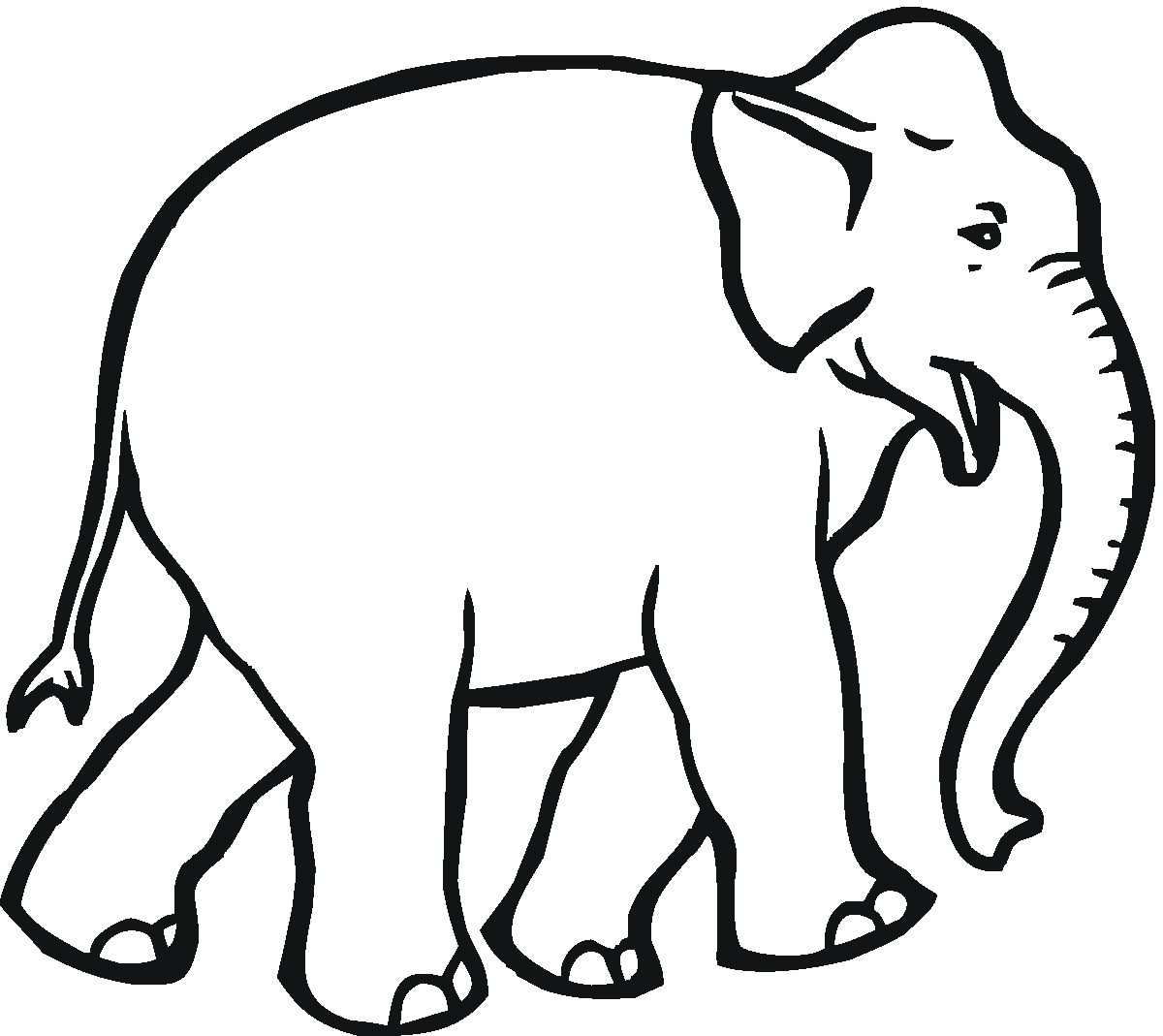 elephant coloring pages for kids Coloring4free