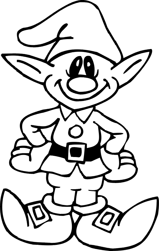 elf coloring pages for kids Coloring4free