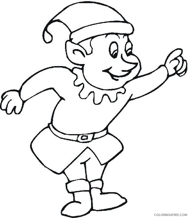 elf coloring pages printable for kids Coloring4free