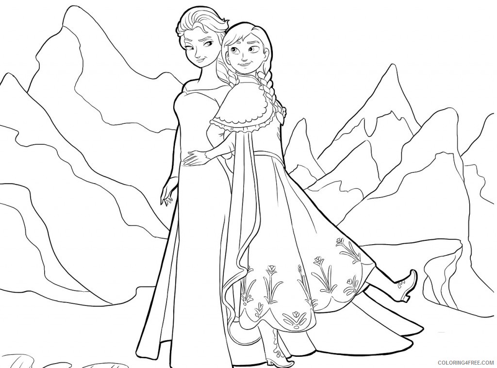 elsa and anna coloring pages frozen movie Coloring4free