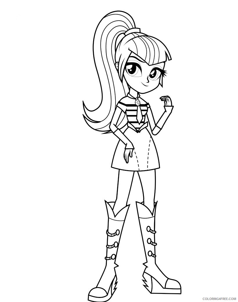 equestria girls coloring pages sonata dusk Coloring4free