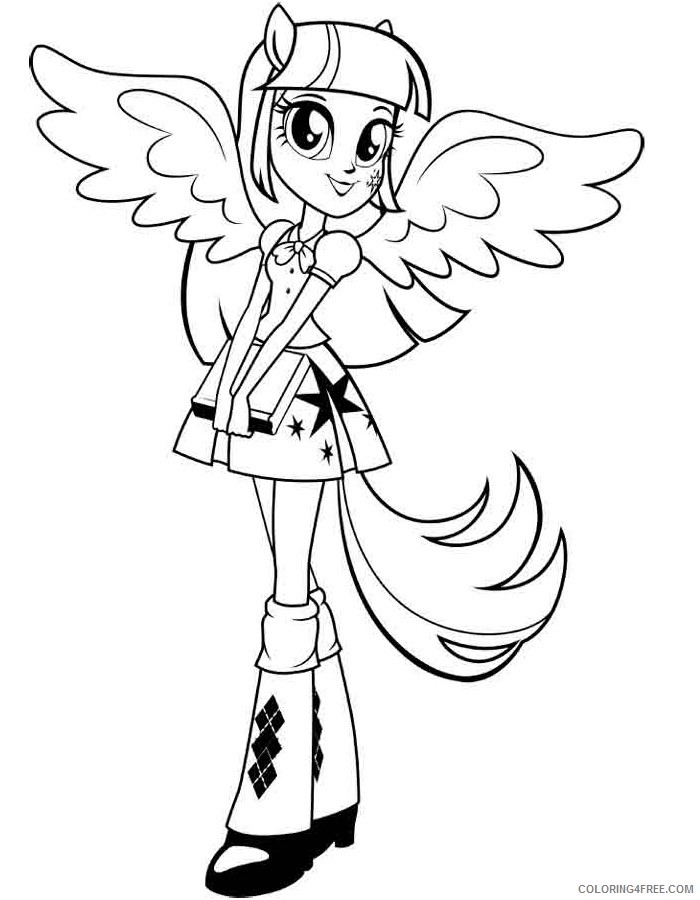 equestria girls twilight sparkle coloring pages Coloring4free