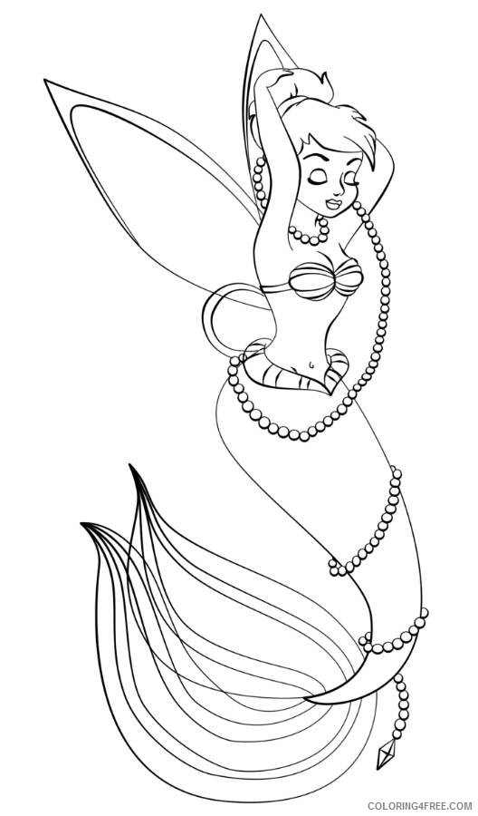 fairy mermaid coloring pages for kids Coloring4free