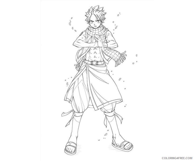 fairy tail coloring pages natsu dragneel Coloring4free