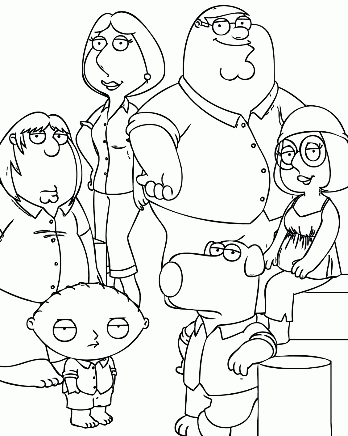 family guy coloring pages all characters Coloring4free
